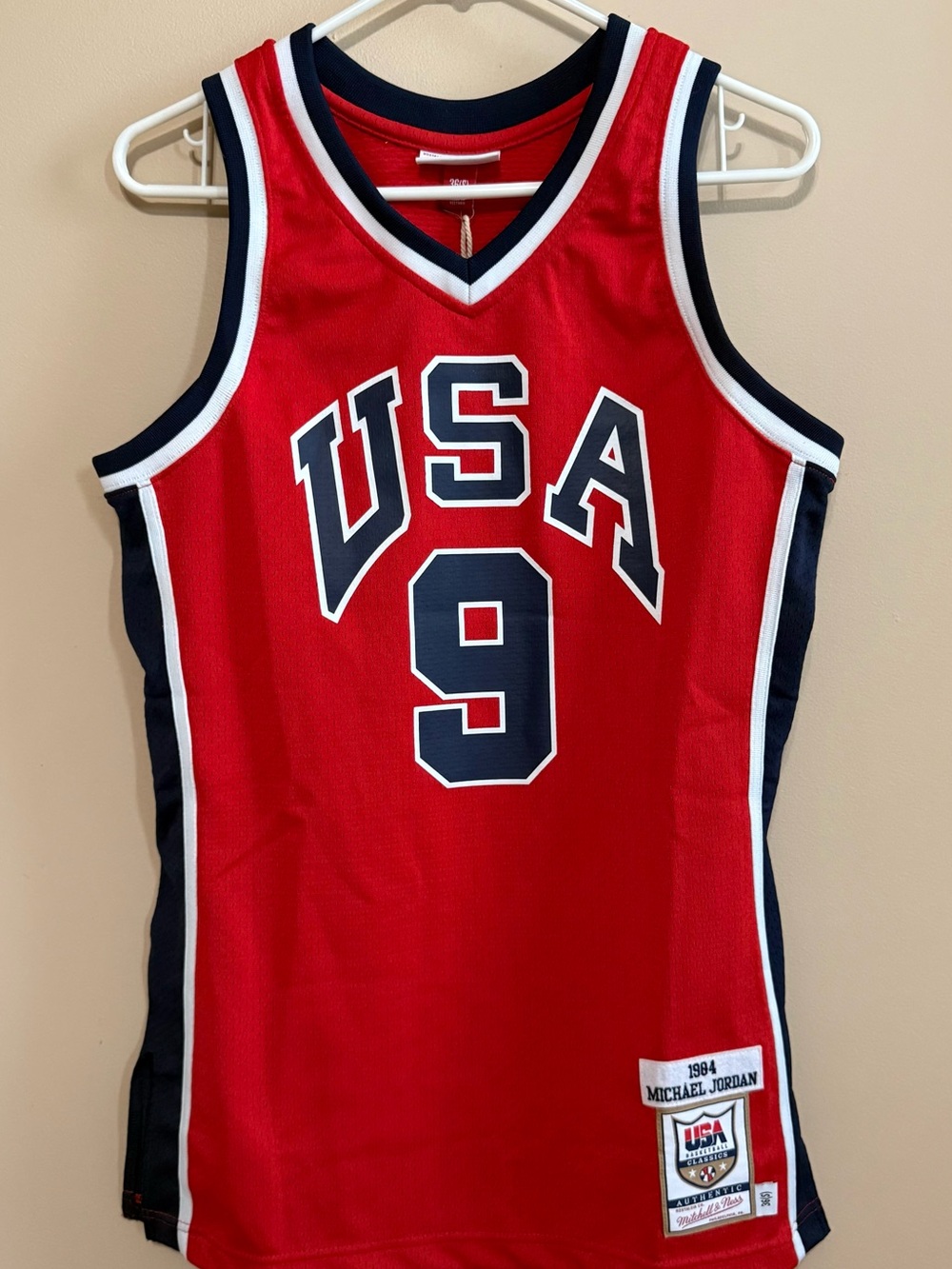 NWT Mitchell & Ness Michael Jordan USA Basketball 1984 Authentic Player Jersey